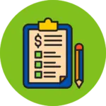 Icon representing affordable pricing and transparent moving quotes.