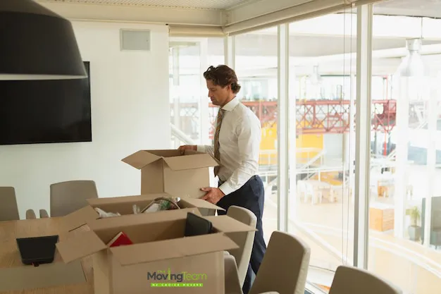 A CEO reviewing a project plan for a Auckland Office Relocation Guide, following a comprehensive guide.