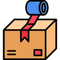 Neatly stacked and labeled moving boxes in a compact apartment, showcasing our specialized packing services for small spaces in Auckland.