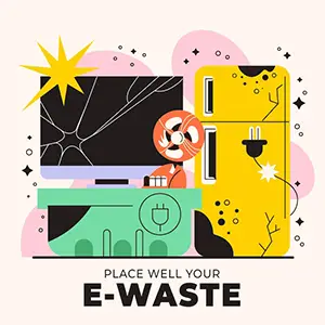 The Moving Team member holding electronics ready for responsible e-waste disposal and recycling in Auckland.