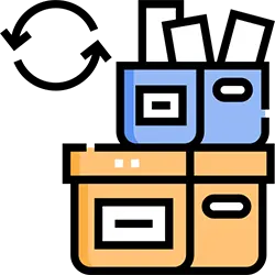 Protected furniture (sofa, table) in a home undergoing renovation, ready for secure furniture storage in Auckland.