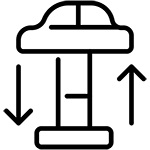 Moving crew efficiently using a service lift to relocate furniture in a Hobsonville apartment building.