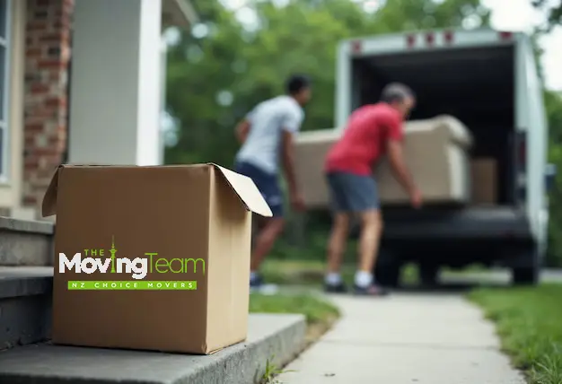 Professional movers from The Moving Team handling a house move in Devonport Auckland
