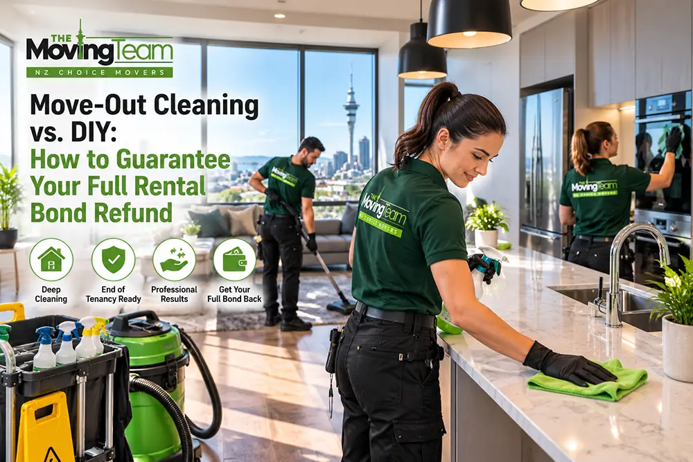Professional move-out cleaning services in Auckland ensuring full rental bond refund.